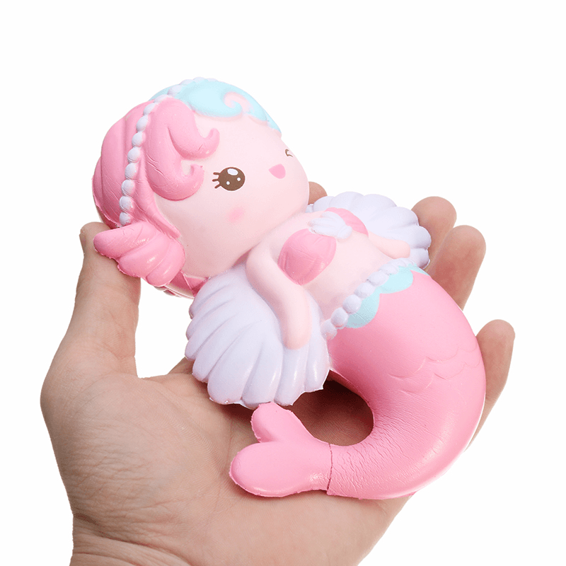 Oriker Squishy Angel Mermaid 16Cm Soft Sweet Slow Rising Original Packaging Collection Gift Decor - MRSLM