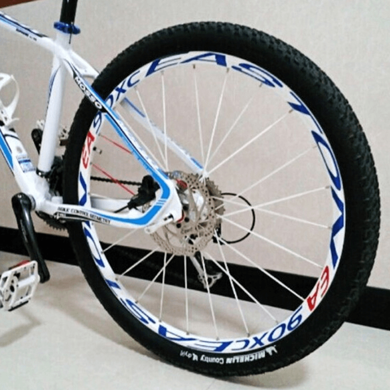 BIKIGHT 1Pc 26/27.5Inch Wheel Sticker Reflective Bike Decals Cycling Safe Protector MTB Bike Accessories - MRSLM
