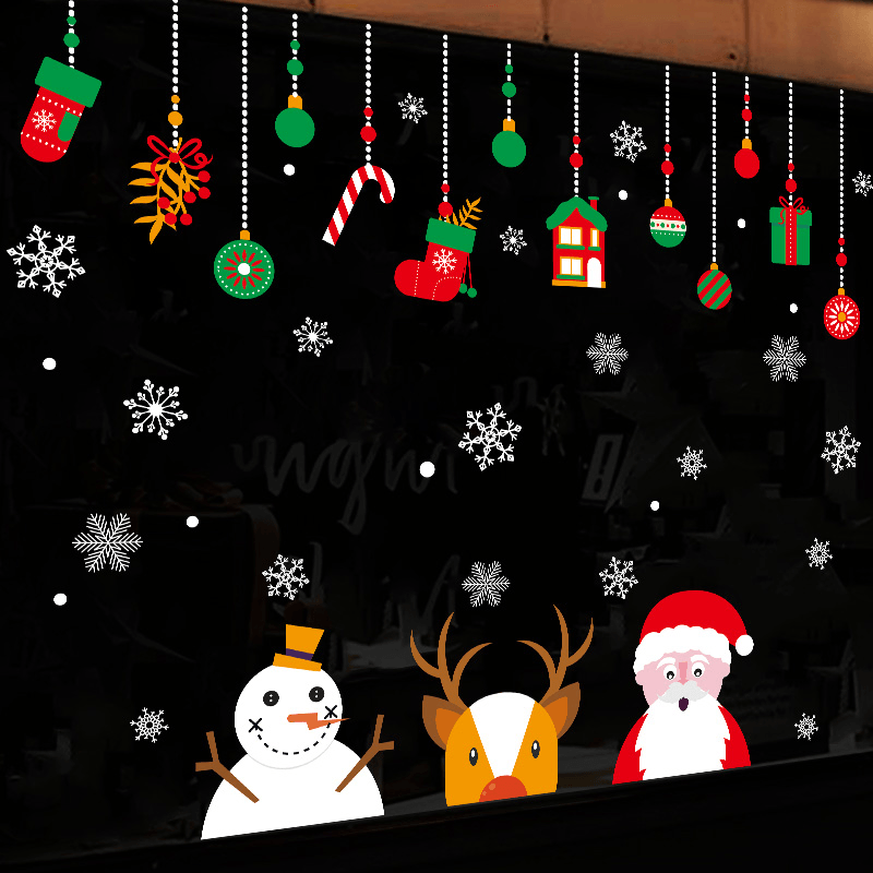 Miico XH9294 Christmas Sticker Home Decoration Sticker Window and Wall Sticker Shop Decorative Stickers - MRSLM