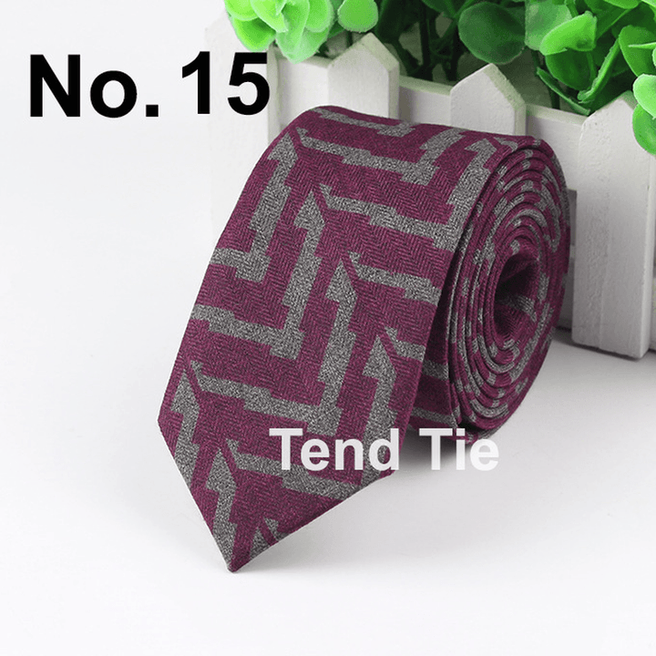 Men'S Tie New Ultra-Narrow Wool Elegant Atmosphere - MRSLM