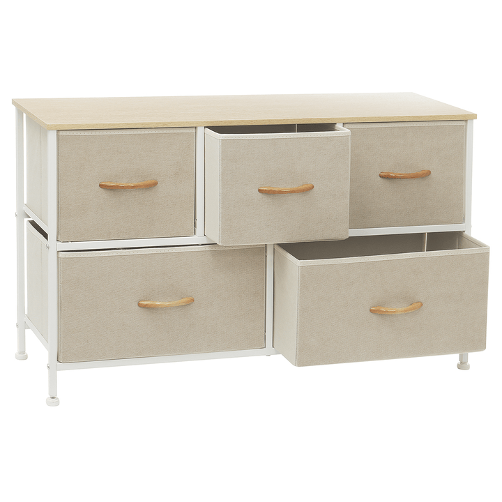 5 Drawers File Cabinets Furniture Storage Tower Unit Closet Dresser Bedside for Bedroom Office - MRSLM