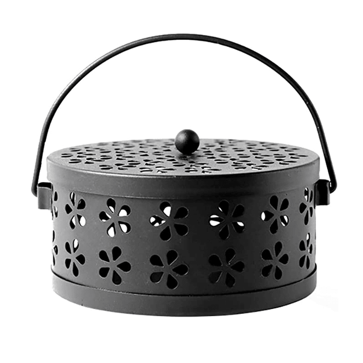Ipree® Metal Mosquito Box Portable Mosquito Burner Fireproof and Anti-Scalding Outdoor Camping Home Incense Holder - MRSLM