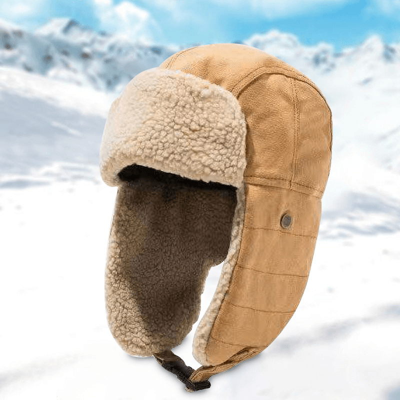 Warm Pilot Locomotive Winter Ear Protection Hat Cotton - MRSLM