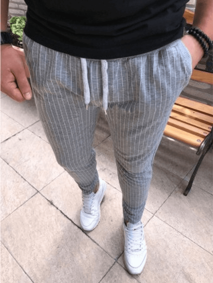 Wish Aliexpress Ebay Hot Sale Men'S Striped Casual Pants - MRSLM