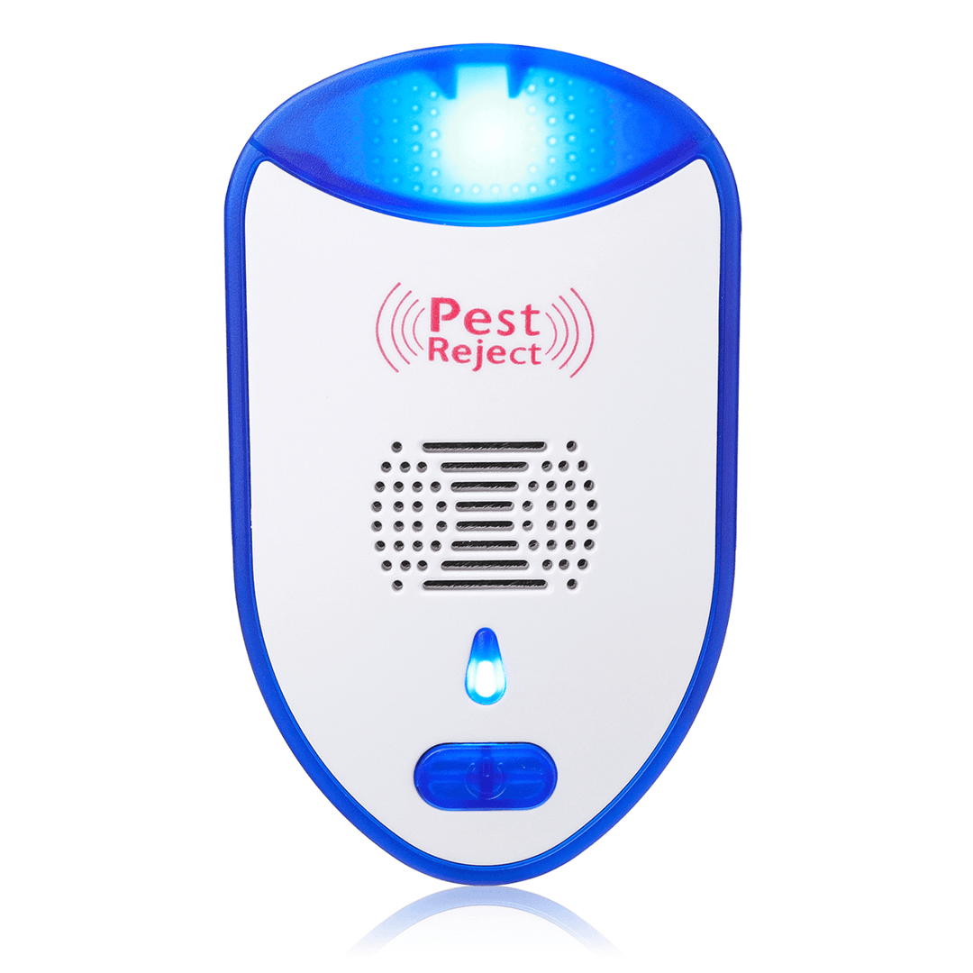 2PCS Multi-Functional Mosquito Repeller Inverter Ultrasonic Mouse Repeller Indoor and Outdoor Insect Exterminator - MRSLM