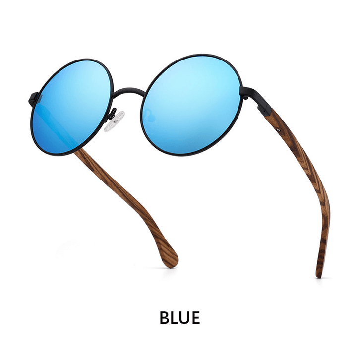 Fashion Metal Wood Sunglasses Polarized - MRSLM