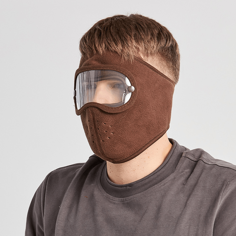 Polar Fleece Riding Windproof High-Definition Goggles Anti-Fog Mask - MRSLM