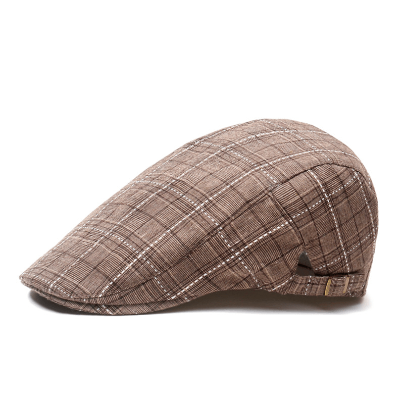 plaid peaked cap, view 5 - MRSLM