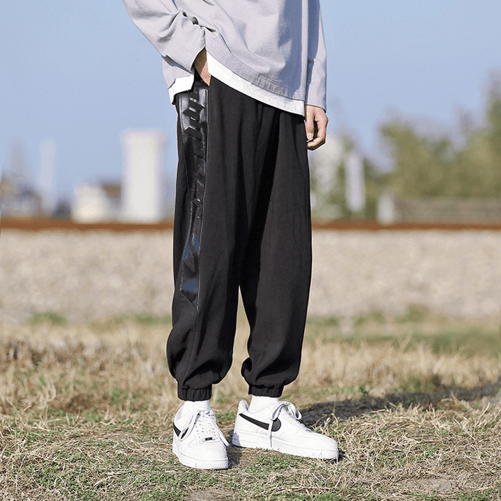 Men'S Brushed Stitching Casual Pants - MRSLM