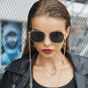 women's polygon chain sunglasses, view 3 - MRSLM