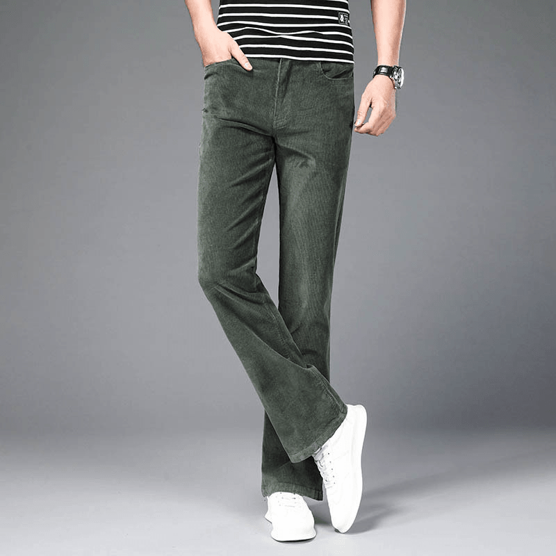 Korean Style Stretch Slim Flared Pants - MRSLM