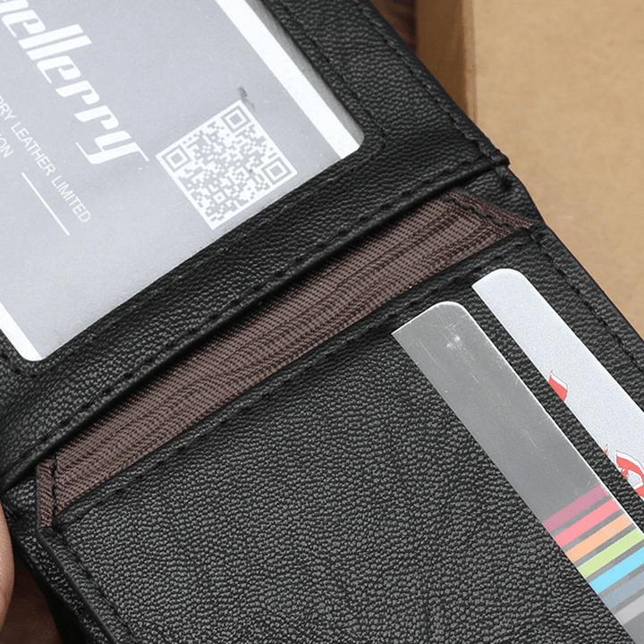 Baellerry Men Faux Leather Multi-Card Zipper Wallet - MRSLM