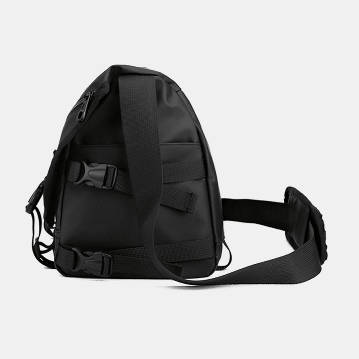 Unisex Large Capacity Back Anti-Theft Pocket Crossbody Bags Minimalist Buckle Nylon Messenger Bag Shoulder Bag - MRSLM