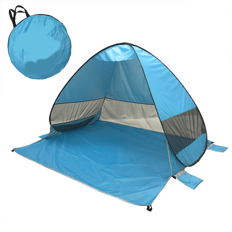 Fully Automatic P0P-UP Tent 2 Second Quick Open Beach Tent with Storage Bag Portable UV Protection Sunshade - MRSLM