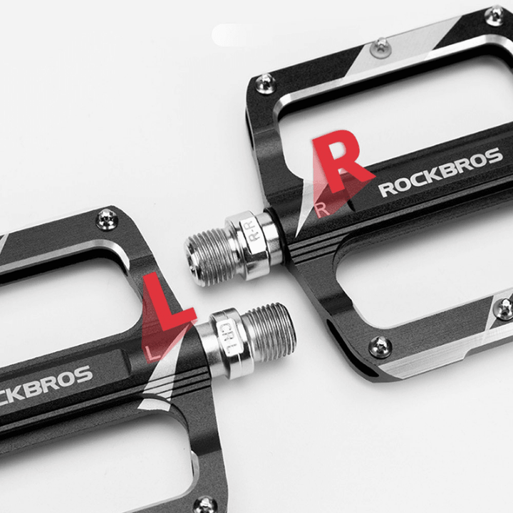 ROCKBROS K306 1 Pair Bike Pedals Aluminum Alloy Sealed Bearing Bicycle Pedals Anti-Slip Left-Right Hollow Lightweight MTB Foot Pedals Bike Accessorieses - MRSLM