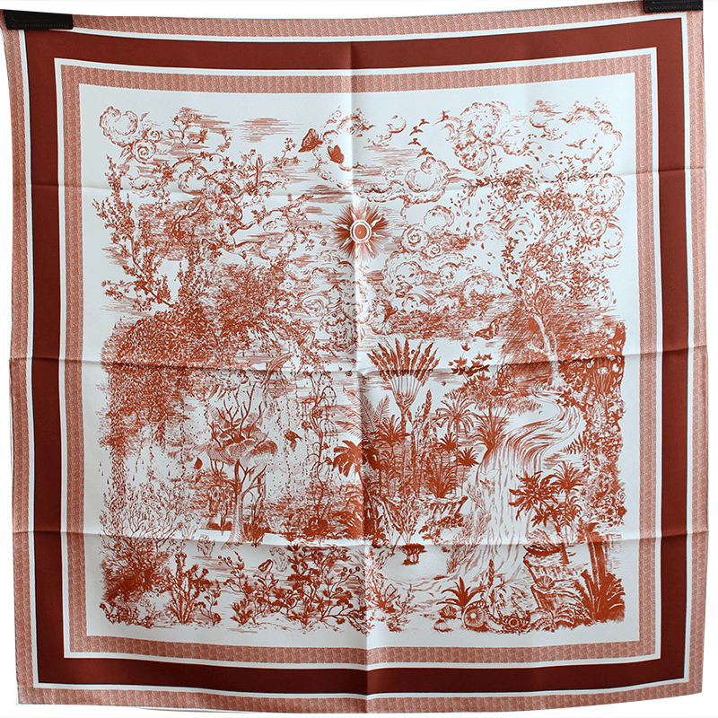 Mumi Silk Twill Large Square Scarf Silk Scarf - MRSLM