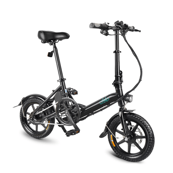 FIIDO D3 36V 5.2Ah 250W 14 Inches Folding Moped Bicycle 25Km/H Max 35KM Mileage Mini Electric Bike - MRSLM