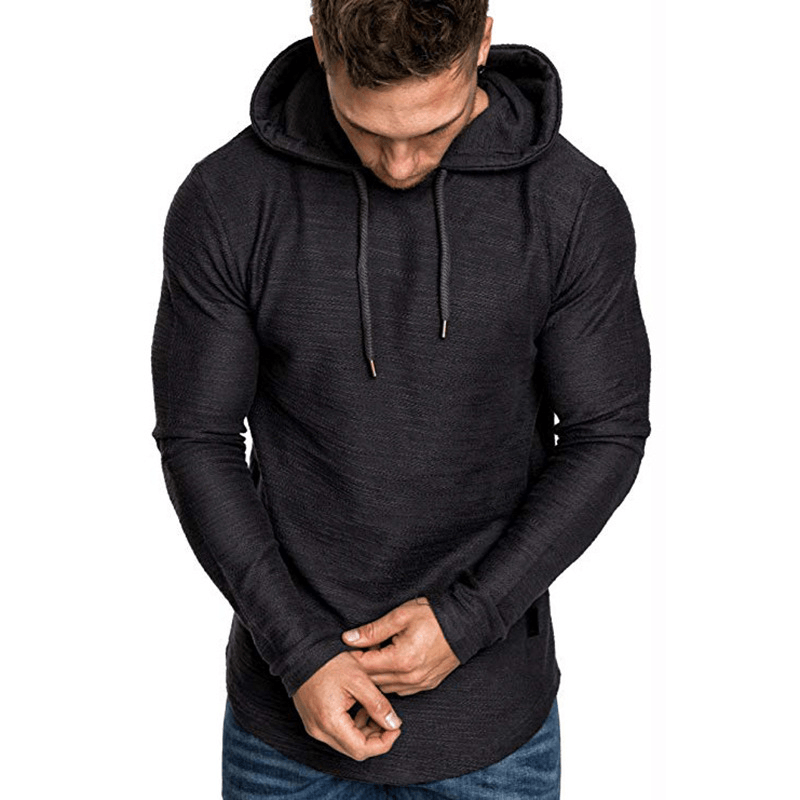 Men'S Hooded Sweater Long-Sleeved T-Shirt Men - MRSLM