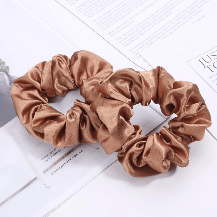 European and American Cloth Circle Head Rope Pure Color Headdress Hair Rope - MRSLM