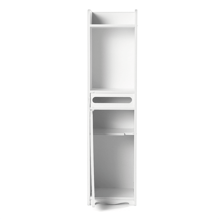 Bathroom Toilet Storage Cabinet Organizer Shelf Standing Rack Cupboard Holder - MRSLM
