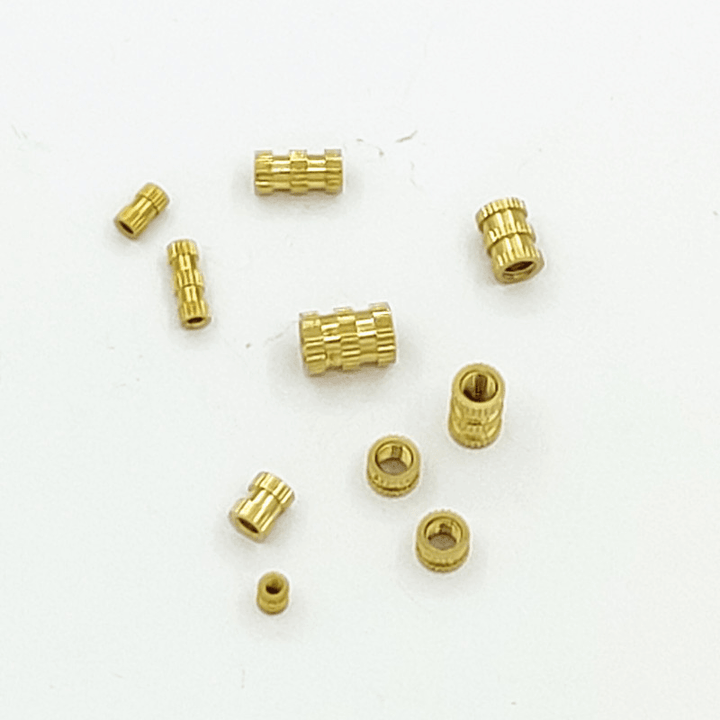 Suleve MXBN11 420Pcs M2 M3 M4 M5 Metric Female Thread Brass Knurled Nut Threaded Insert Embedment Nuts Assortment Kit - MRSLM