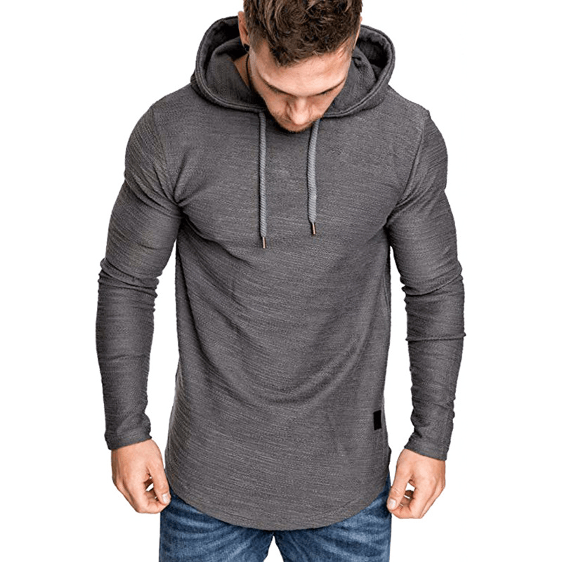 Men'S Hooded Sweater Long-Sleeved T-Shirt Men - MRSLM