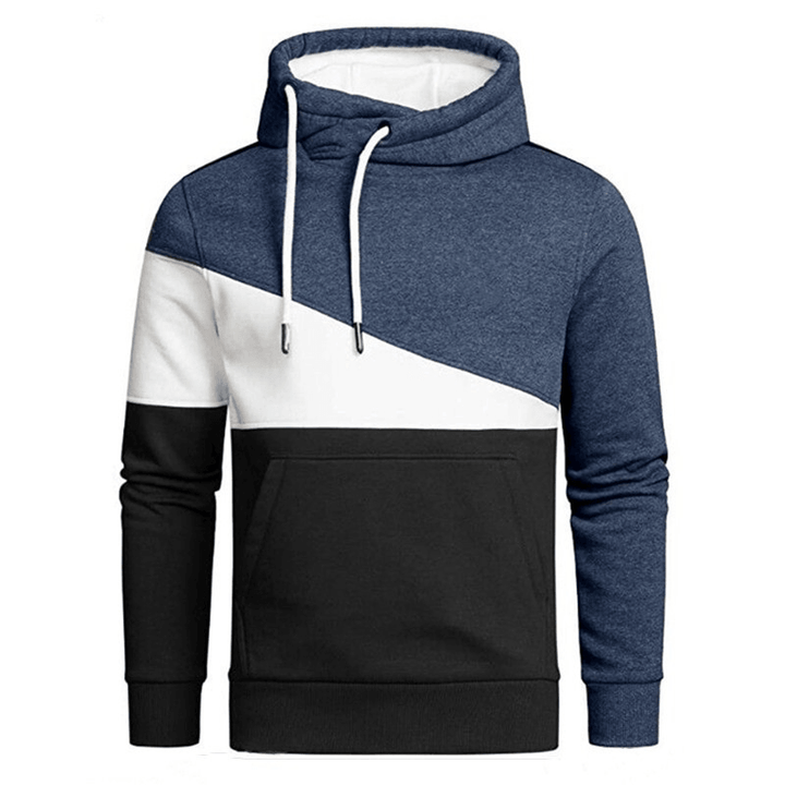 Cross Border European and American New Men'S Outdoor Sports Leisure Color Matching Pullover - MRSLM