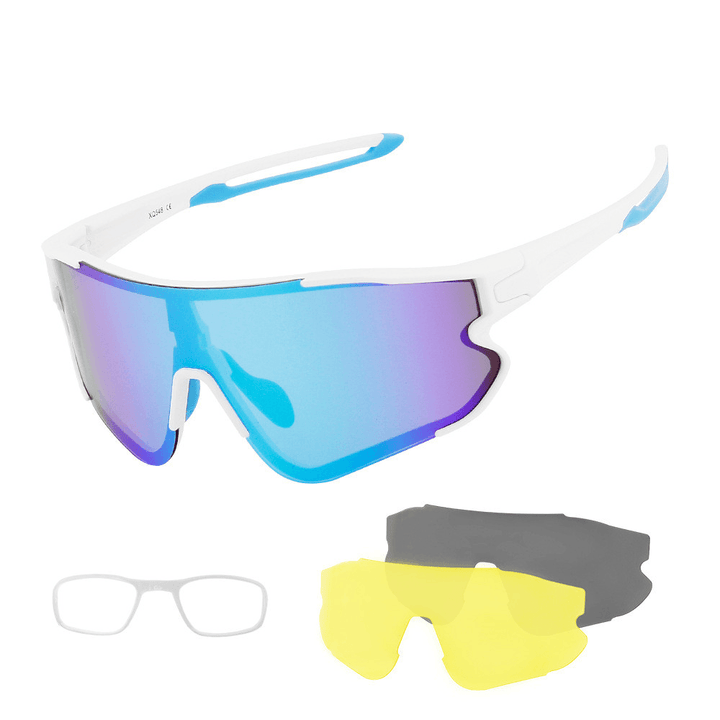 New Outdoor Cycling Glasses Interchangeable Lens Set UV Protection - MRSLM