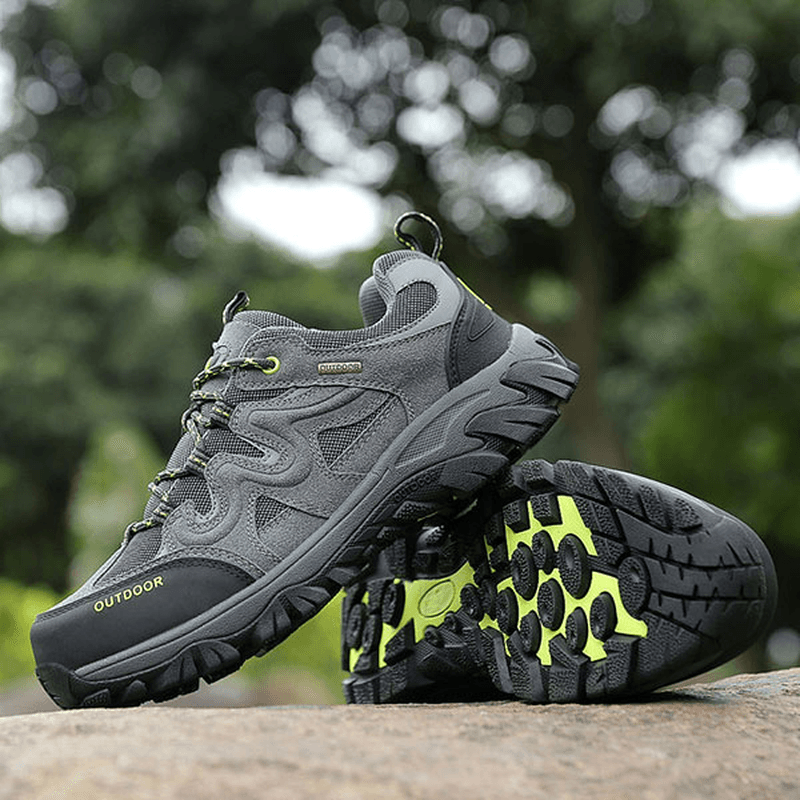 Big Size Men Comfortable Wear Resistant Outsole Outdoor Hiking Athletic Shoes - MRSLM