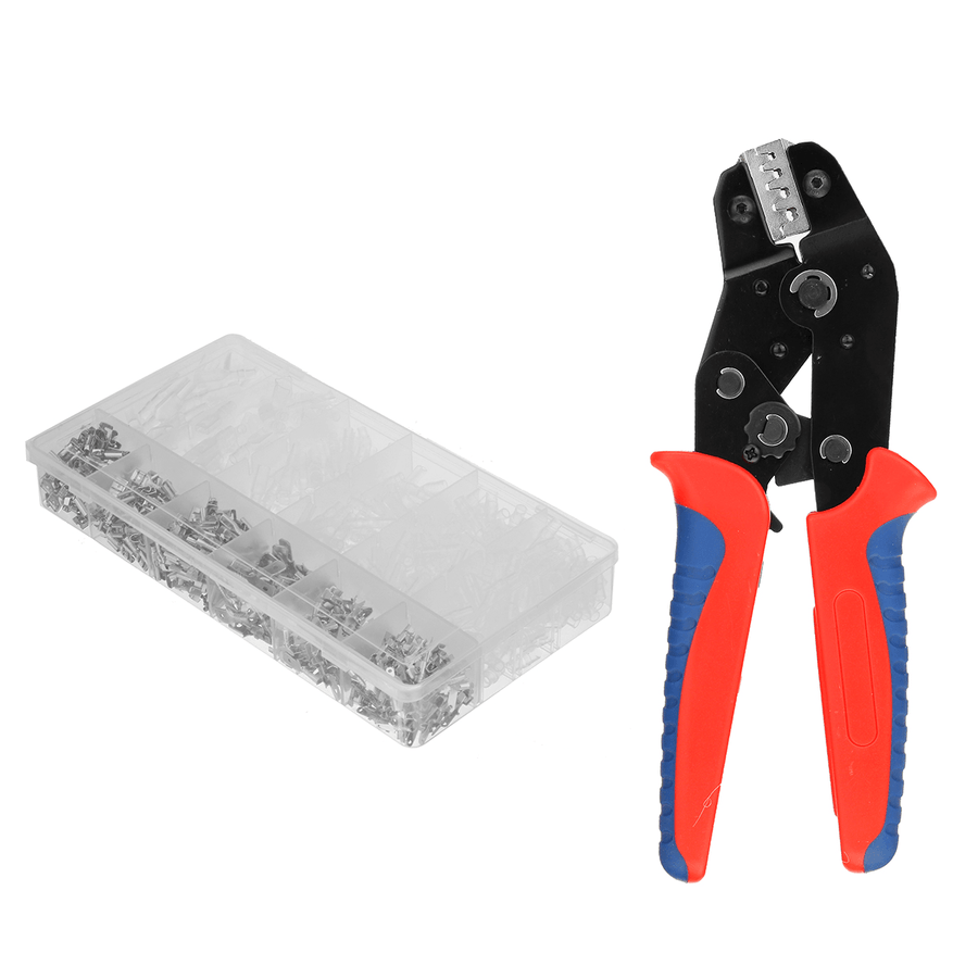 SN-48BS 23-16AWG Crimping Pliers with 800Pcs Connectors Wire Terminal Box Insert Spring Connector Set - MRSLM