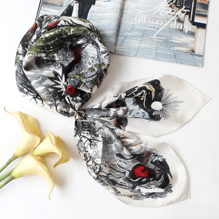 Sweet Temperament Silk Scarf Women - MRSLM