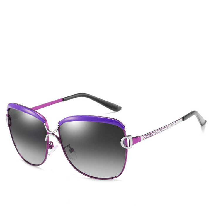 Ladies Trendy Classic Big Frame Polarized Sunglasses - MRSLM
