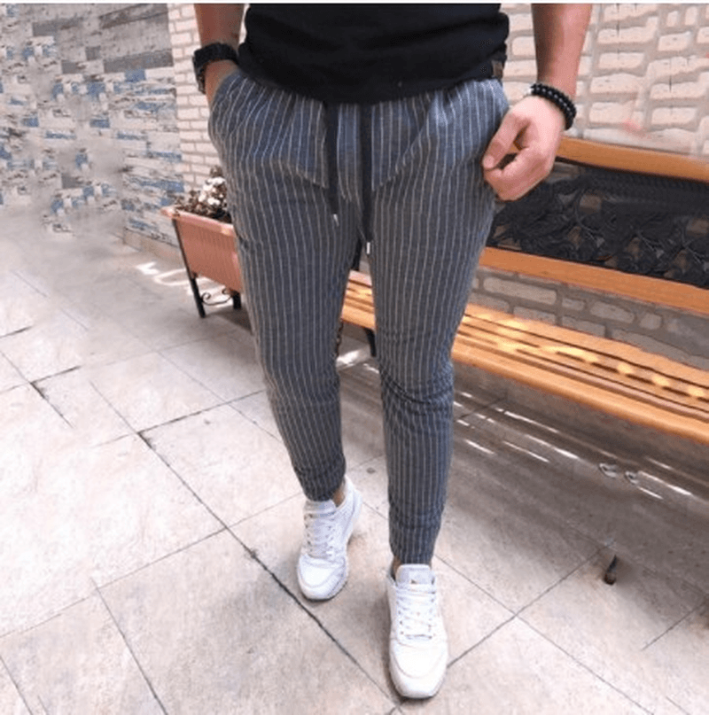 Wish Aliexpress Ebay Hot Sale Men'S Striped Casual Pants - MRSLM
