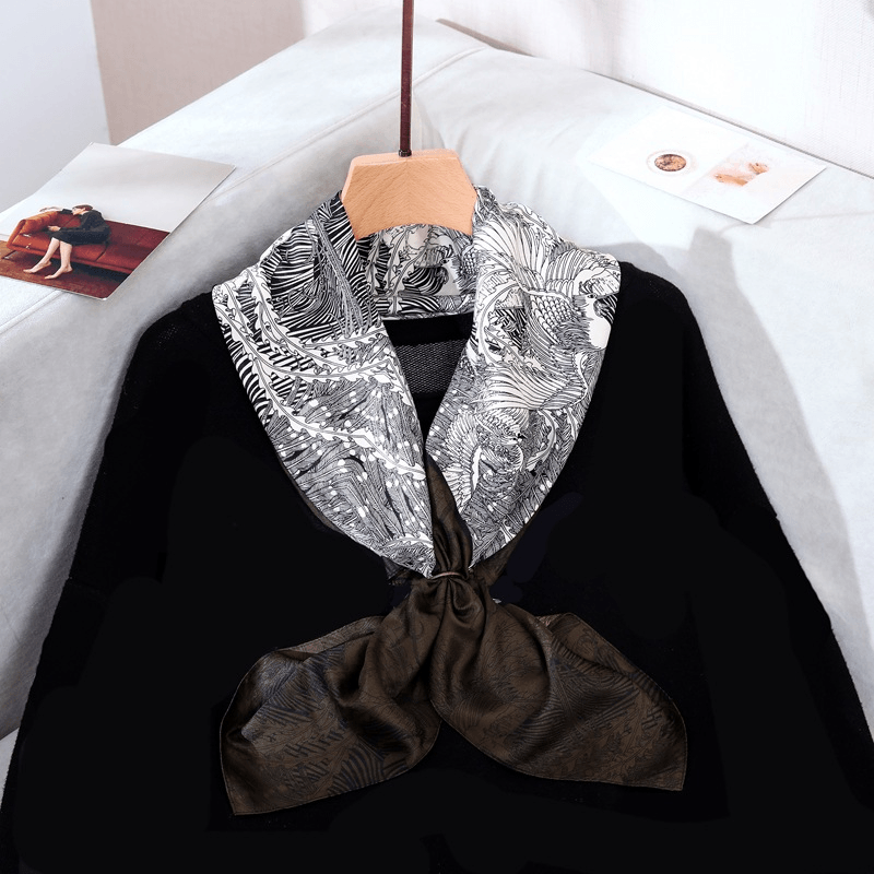 Twill square fashion scarf, view 20 - MRSLM