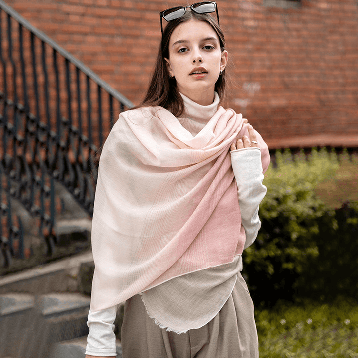 Gradient Color Matching Sunscreen Long Shawl in Stock - MRSLM