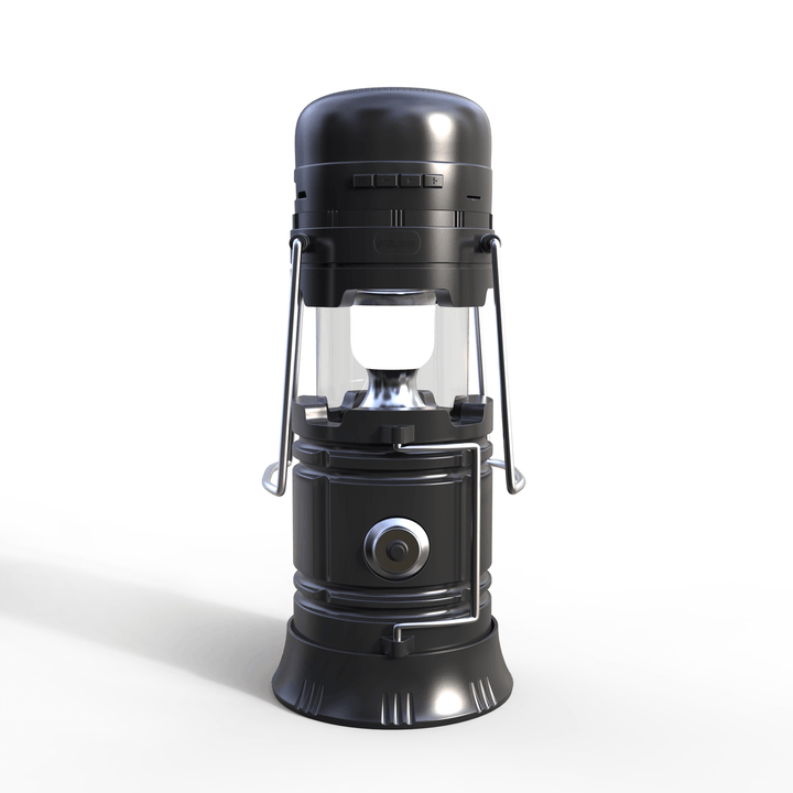 5 in 1 Retractable LED Solar Lantern Portable Emergency Light Bluetooth Music Speaker - MRSLM