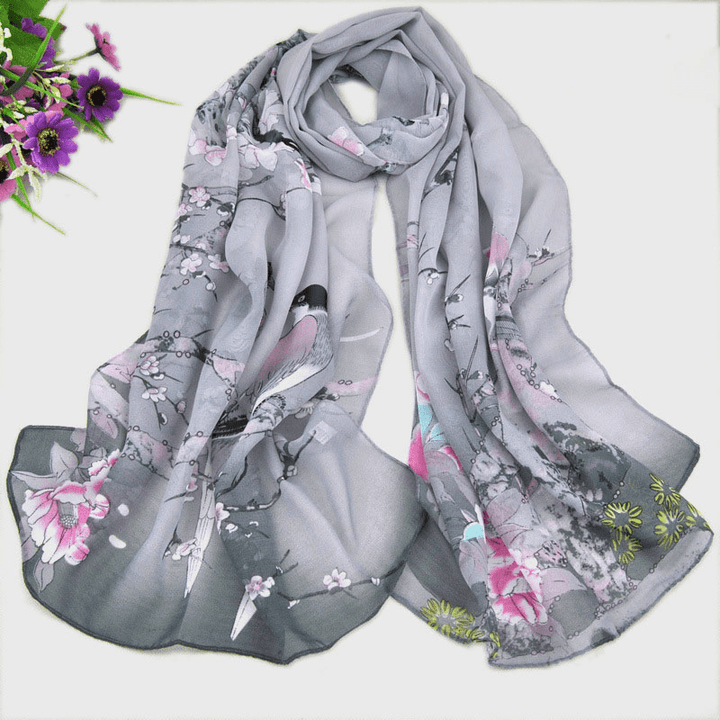 Chiffon Printed Chiffon Scarf for Women - MRSLM