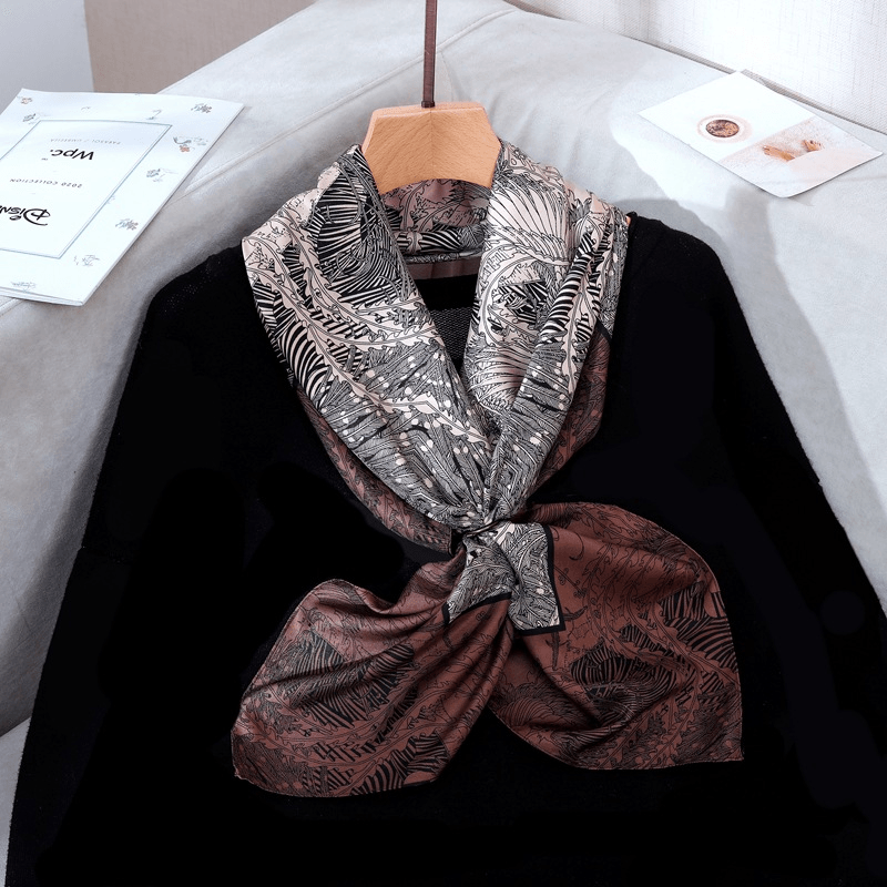 Twill square fashion scarf, view 13 - MRSLM