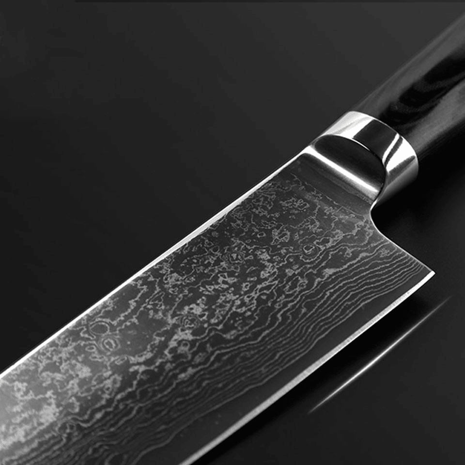 FINDKING Damascus Stainless Steel Knife Blade Color Mikata Handle 8 Inch Chef Knife 67 Layers Damascus Steel Knife - MRSLM