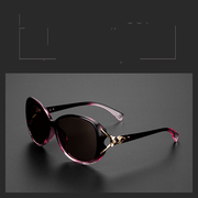 women's large polarized crystal lens sunglasses, view 5 - MRSLM