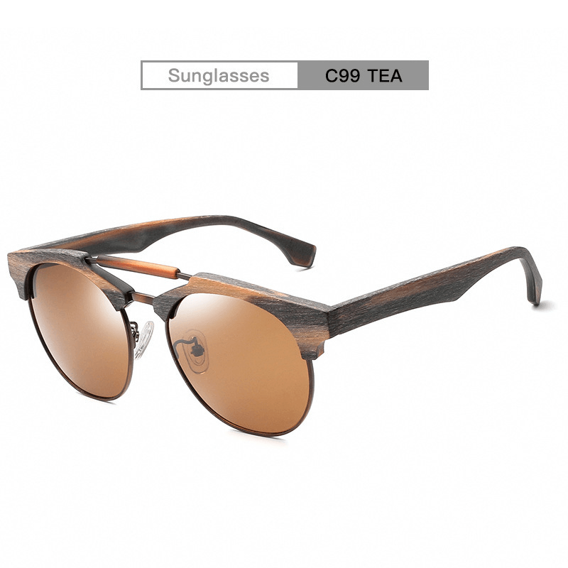 polarized large frame sunglasses, view 3 - MRSLM