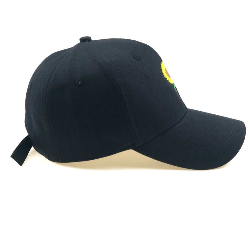 Hot Sunflower Embroidered Baseball Cap - MRSLM