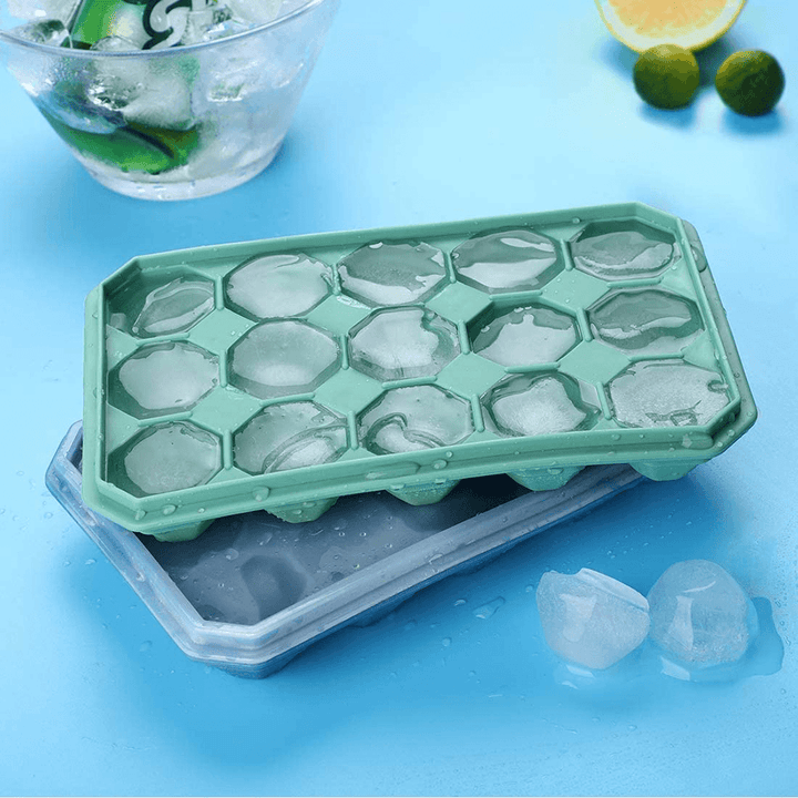15 Grid Diamond Ice Tray Silicone Stackable Square Kitchen Ice Mold Set for Home Kitchen Accessories - MRSLM