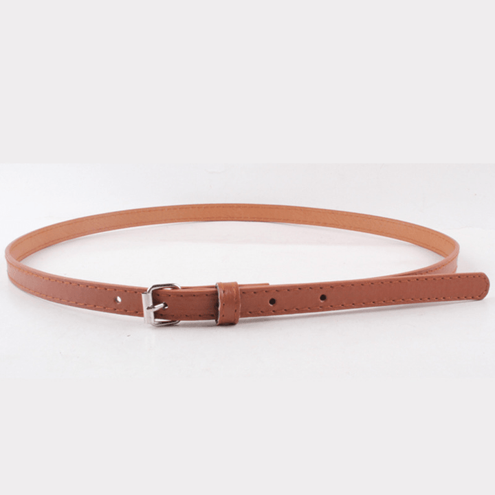 Thin Belt Fashion Belt Small Steel Buckle Belt - MRSLM