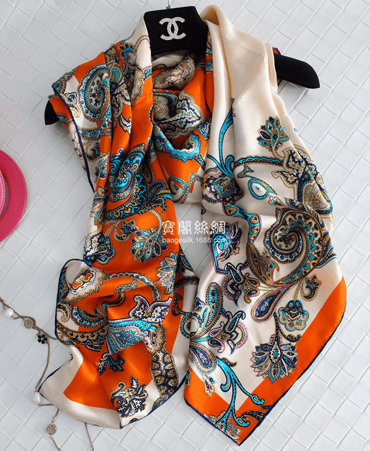 New Style Silk Scarf and Rich Cashew Nut Vine - MRSLM