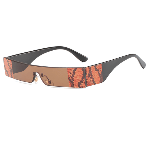 snake pattern small frame sunglasses, view 4 - MRSLM