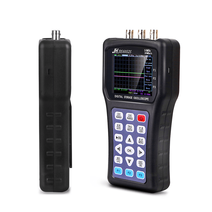 JDS6052S Handheld Dual Channel Digital 50M Bandwidth Oscilloscope+5M Function Signal Generator with 2.8-Inch Screen - MRSLM