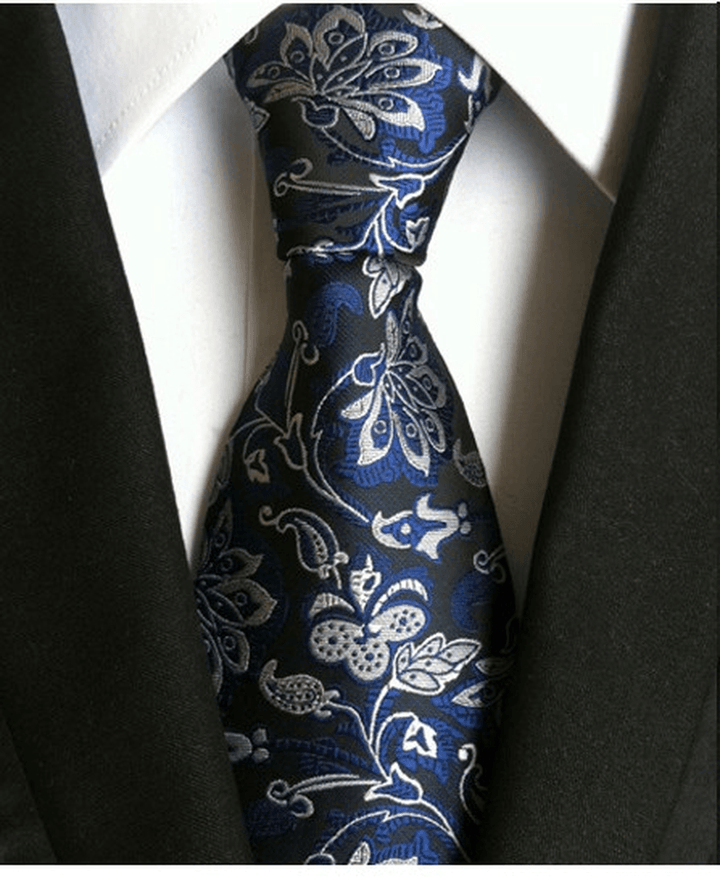 Men S Tie 8Cm Business Gentleman British Formal Wear - MRSLM