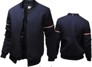 men's casual stand-collar zip jacket, view 4 - MRSLM