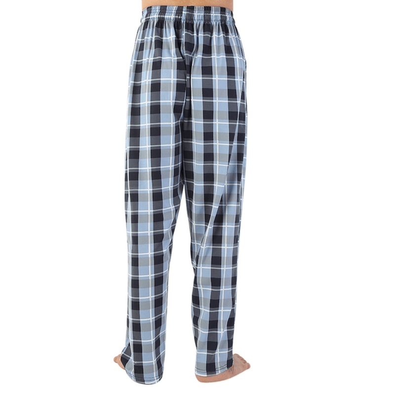 Men'S Check Cotton Sleep Bottoms - MRSLM